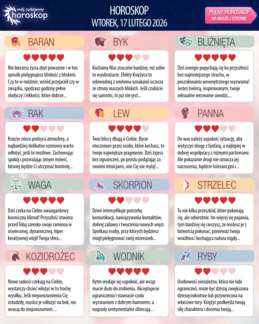 Bliźnięta: Twój horoskop na 19 lutego 2026 r.