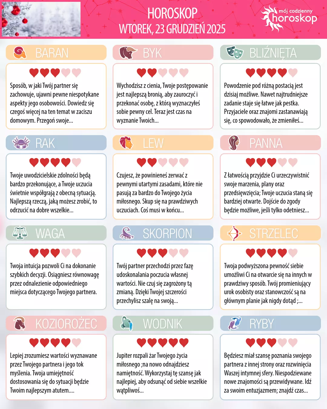 Horoskop Wodnika na dziś, 22 grudnia 2025 r.