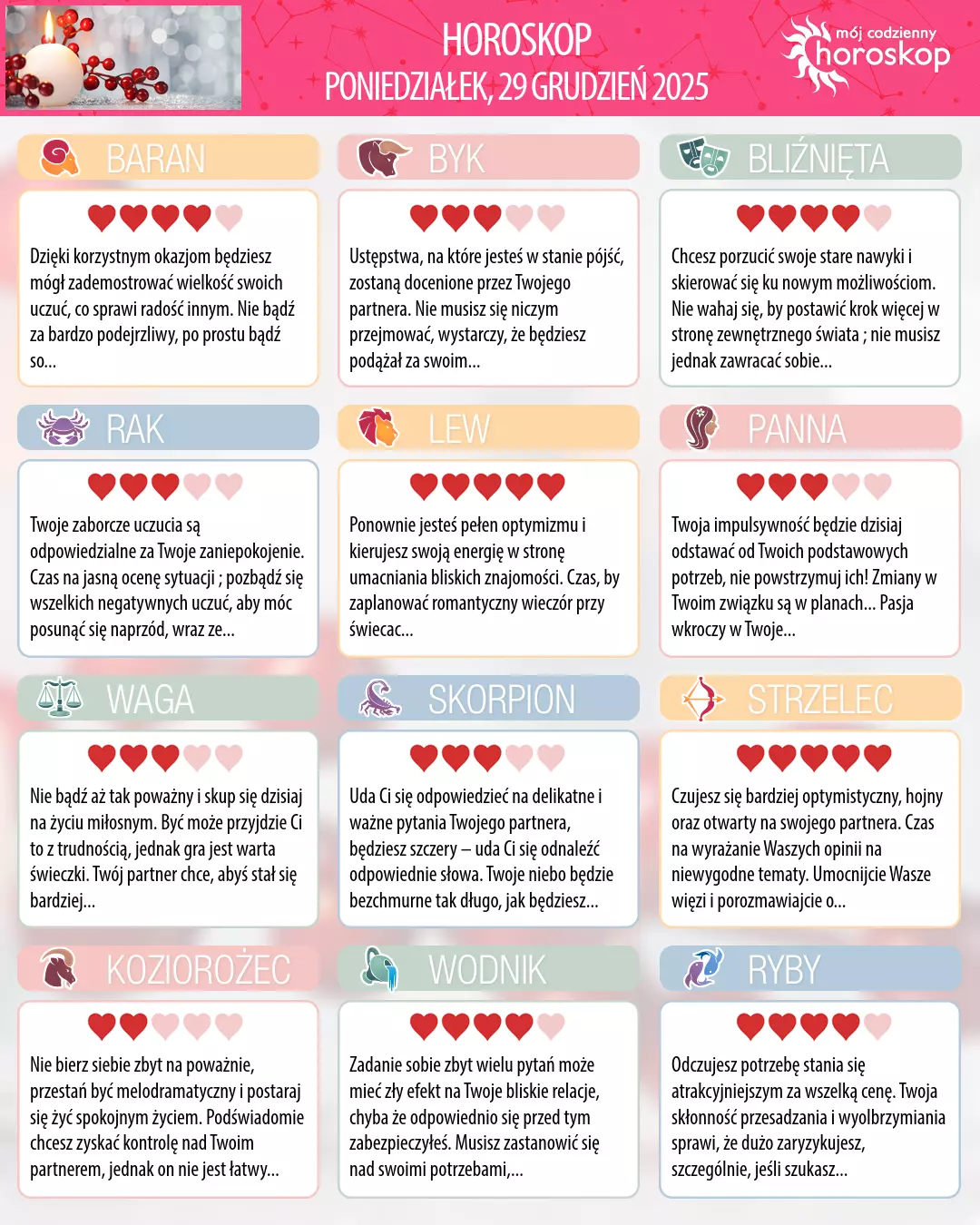 Byk: Twój horoskop na 31 grudnia 2025 r.