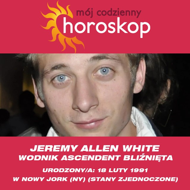 Portret Astrologiczny Jeremiaha Allena White\'a: Szczegółowe Informacje o Wodniku