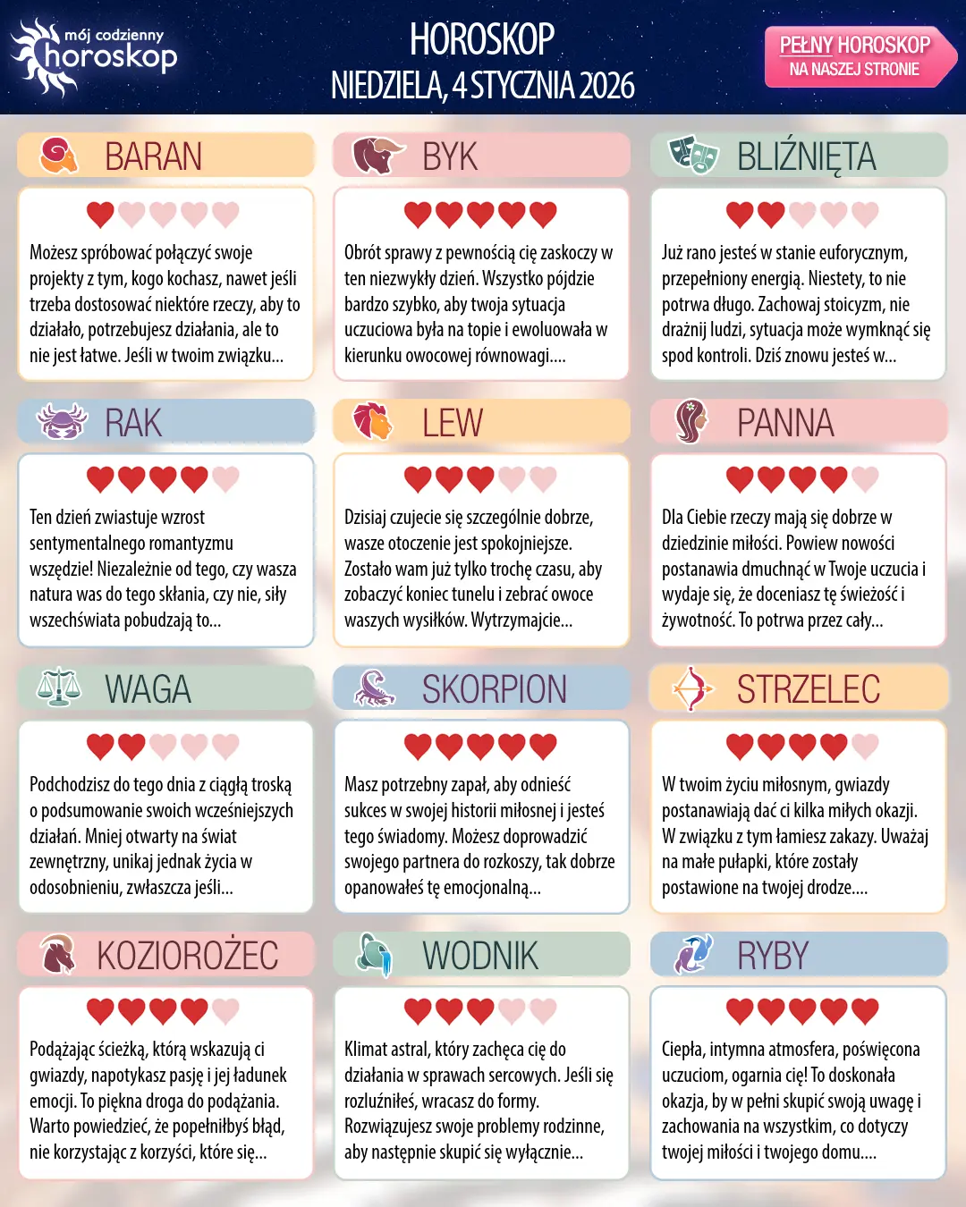 Horoskop Bliźniąt na dziś, 4 stycznia 2026 r.