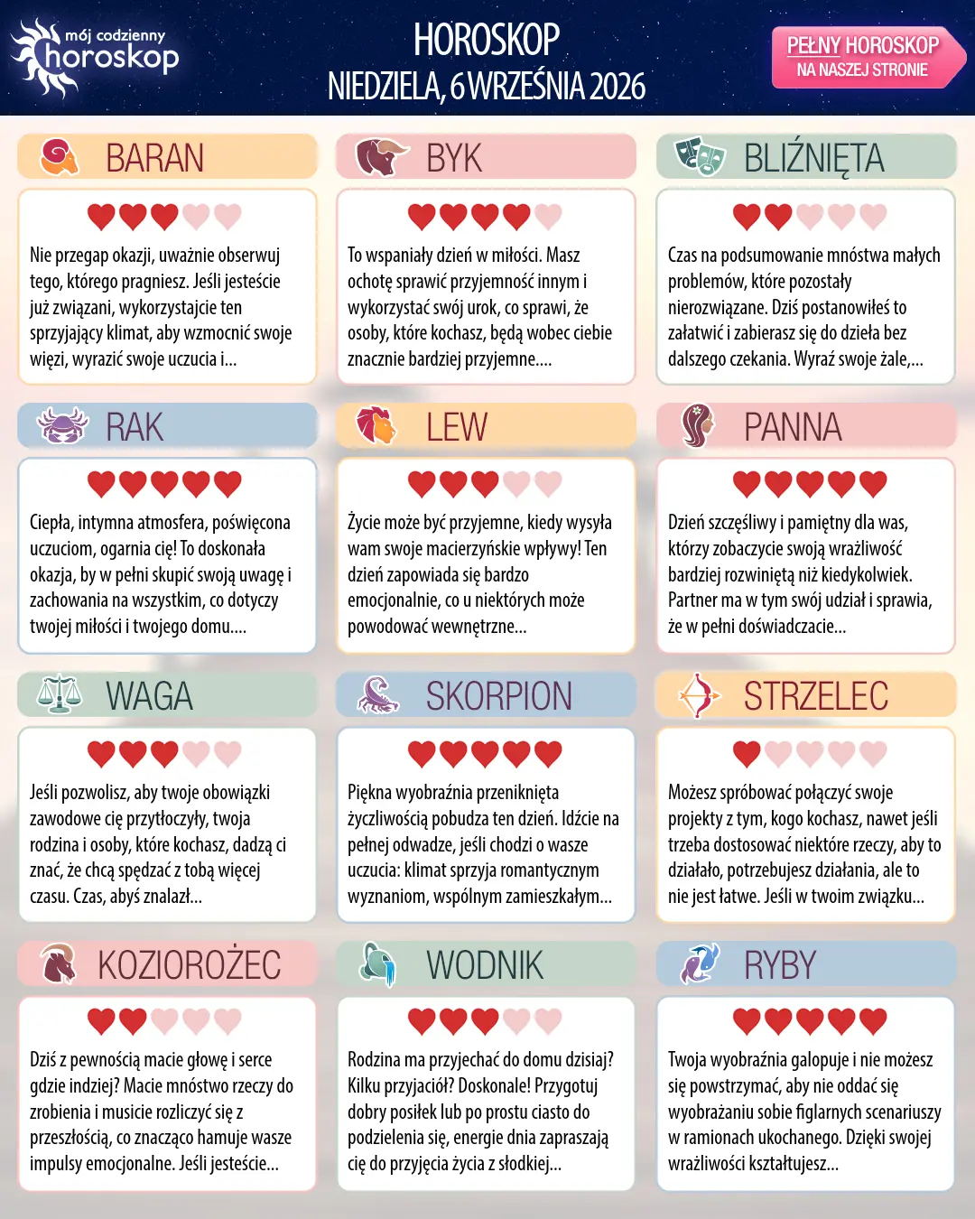Rak: Twój horoskop na 8 września 2026 r.