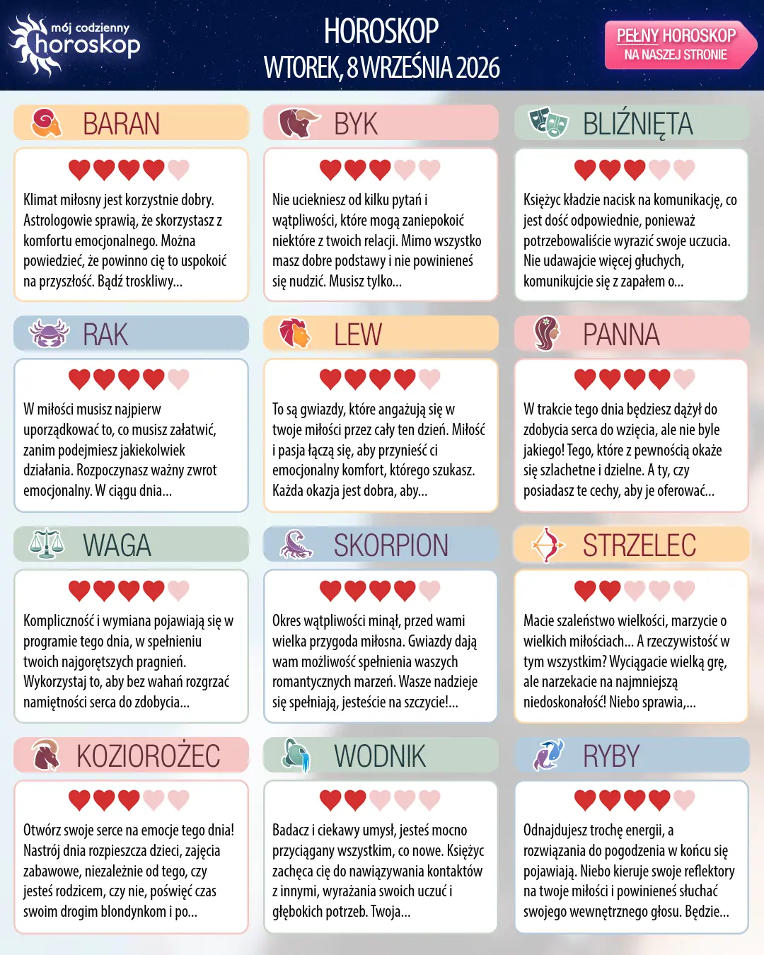 Strzelec: Twój horoskop na 9 września 2026 r.
