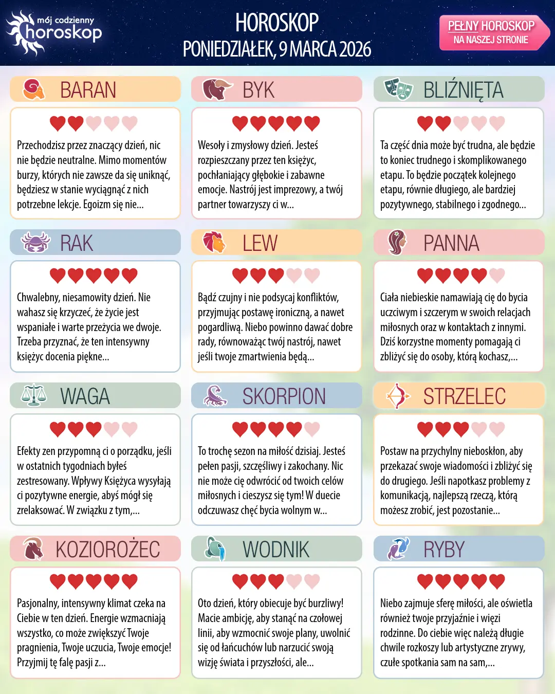 Skorpion: Twój horoskop na jutro, 10 marca 2026 r.