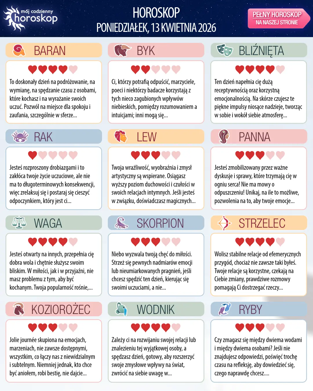 Bliźnięta: Twój tygodniowy horoskop od 13 kwietnia 2026 r.