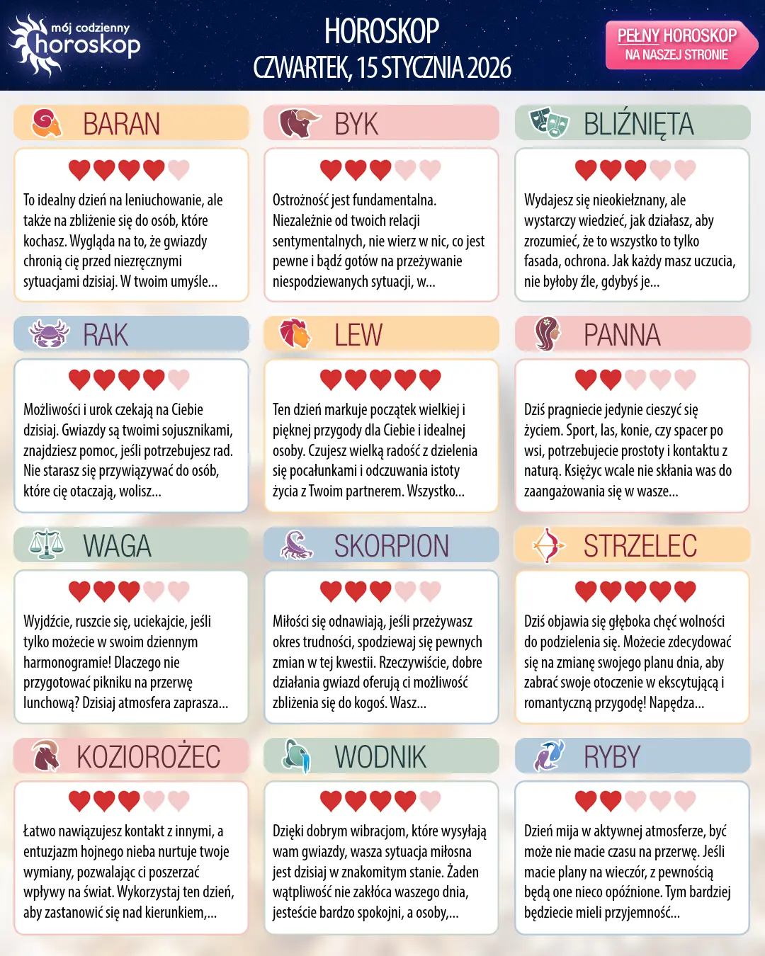 Wodnik: Twój horoskop na 17 stycznia 2026 r.