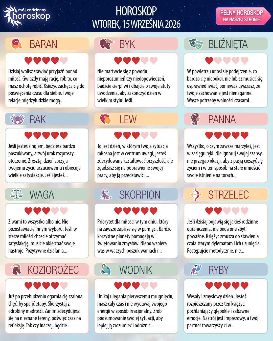 Bliźnięta: Twój horoskop na 17 września 2026 r.