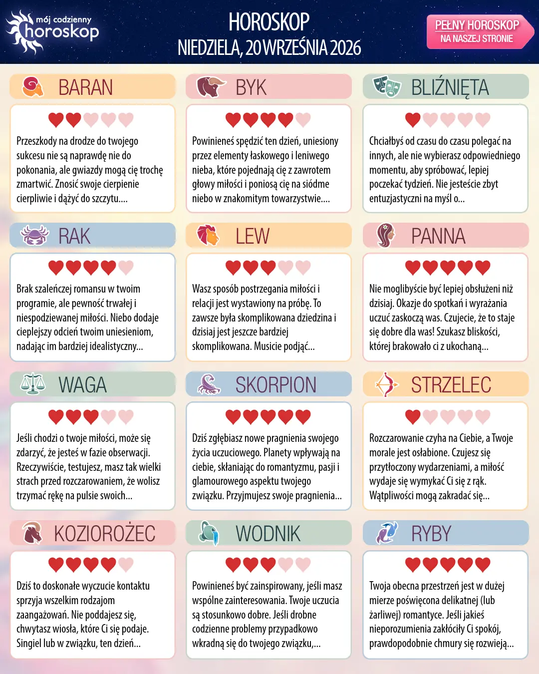 Rak: Twój horoskop na 22 września 2026 r.