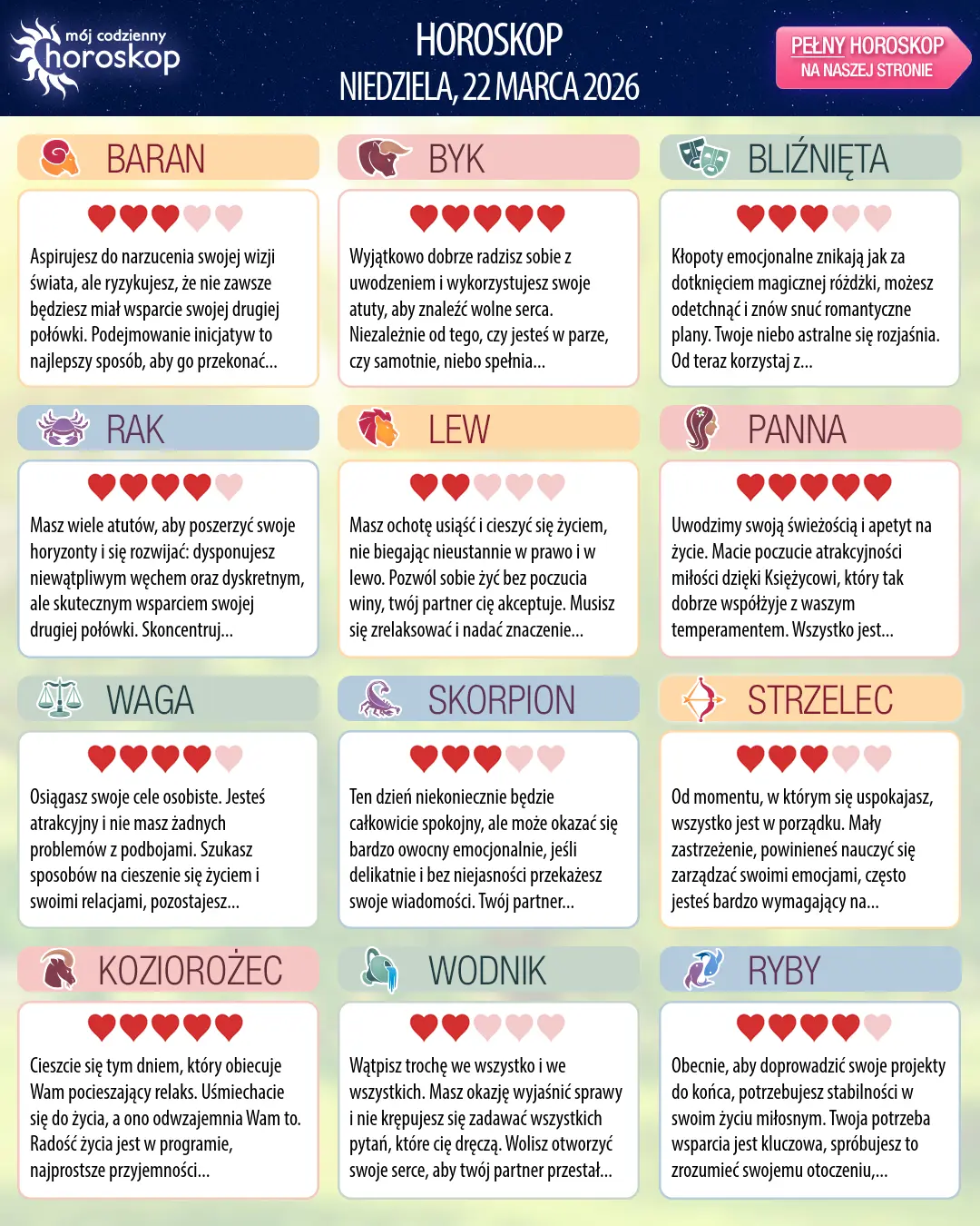 Lew : Twój horoskop na 24 marca 2026 r.