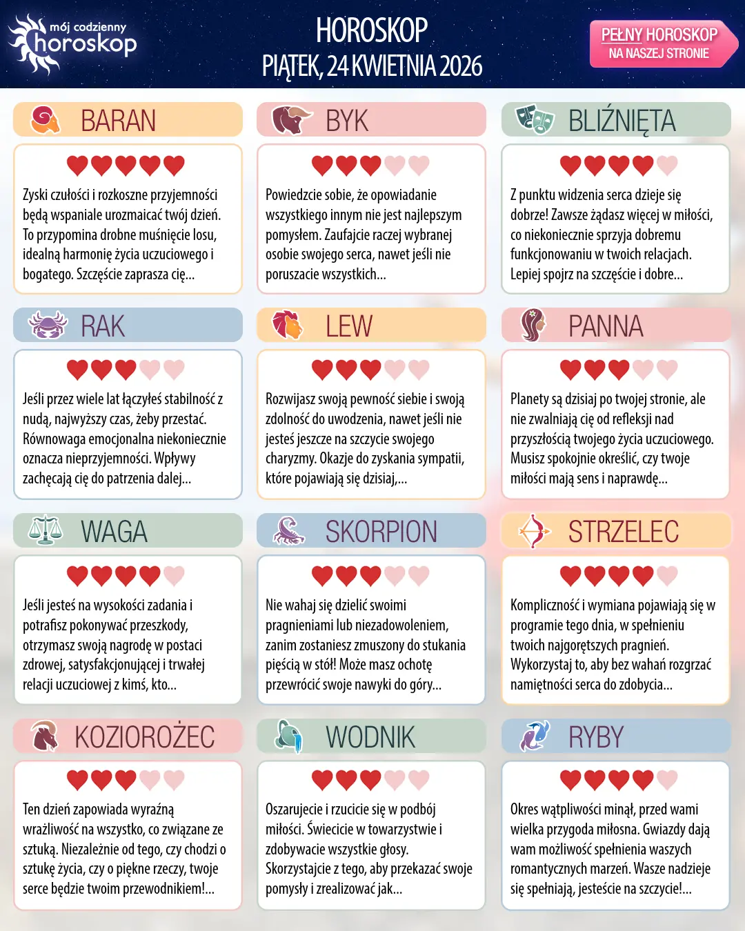Strzelec: Twój horoskop na 26 kwietnia 2026 r.