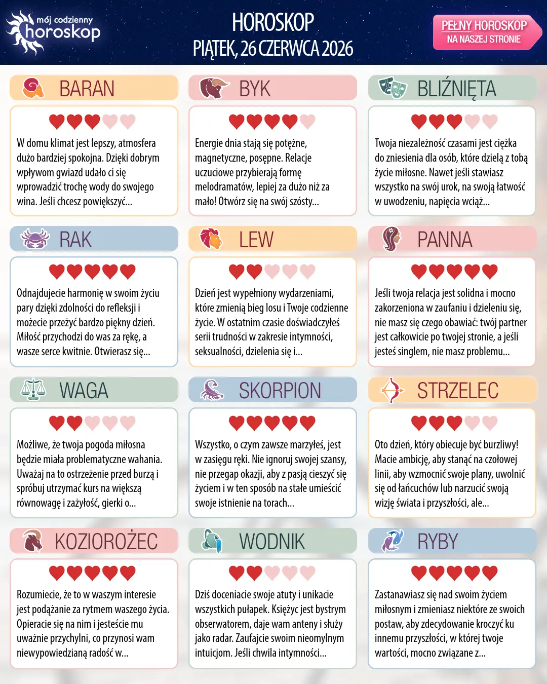 Bliźnięta: Twój horoskop na jutro, 26 czerwca 2026 r.