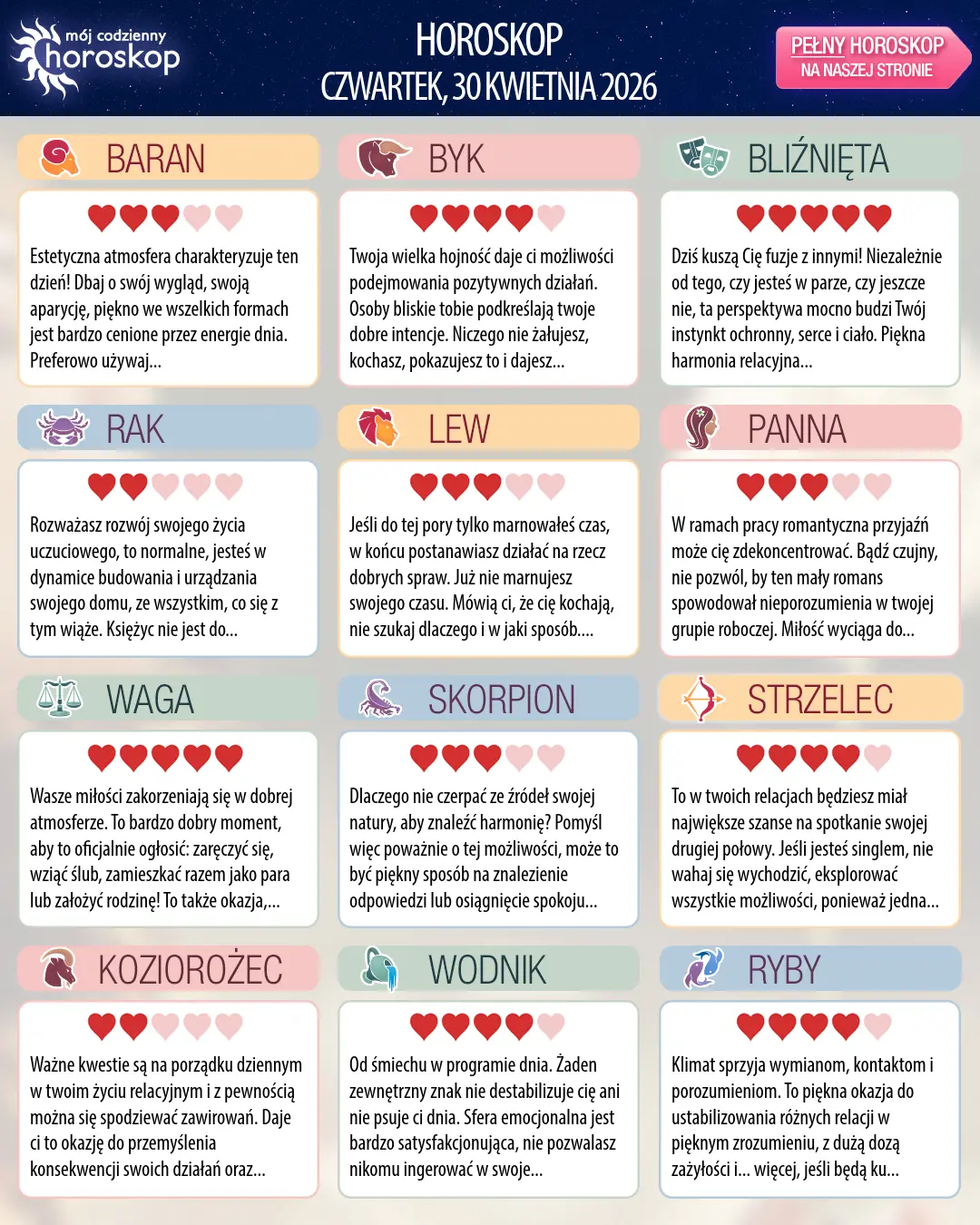 Horoskop Strzelca na dziś, 29 kwietnia 2026 r.