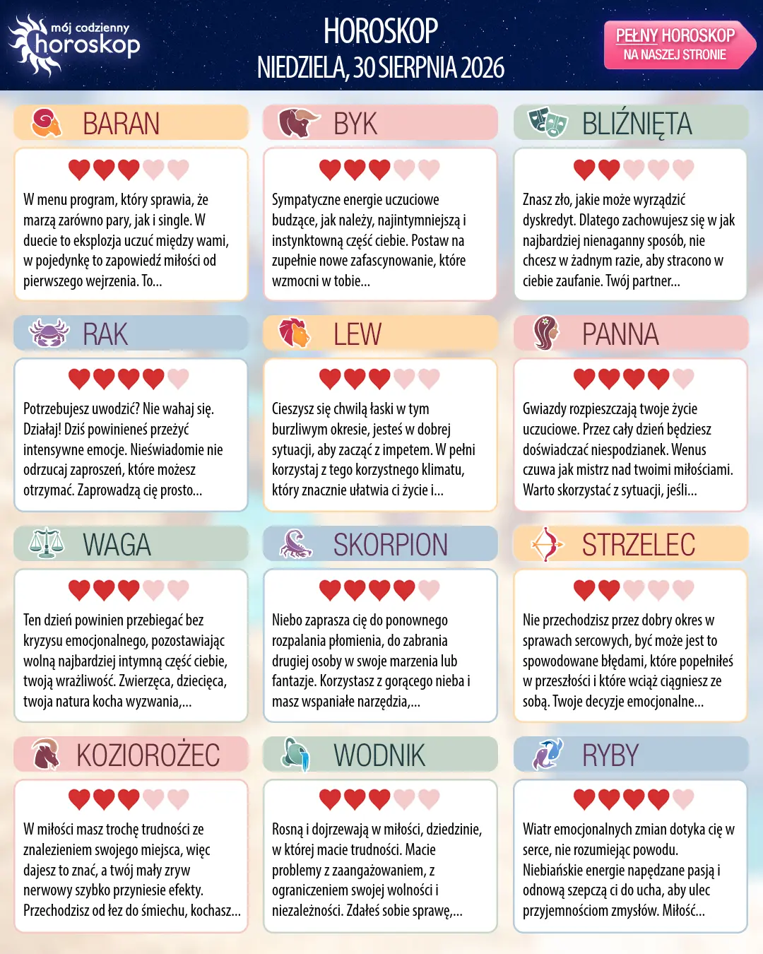 Skorpion: Twój horoskop na jutro, 30 sierpnia 2026 r.